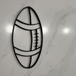 Metal Football Wall Decor 