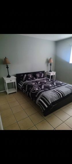 Queen bed and mattress
