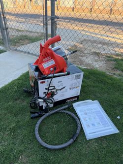 RIDGID
PowerClear 120-Volt Drain Cleaning Snake Auger Machine for Heavy Duty Pipe Cleaning for Tubs, Showers, and Sinks