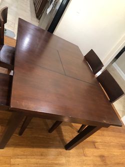 Wood  Dinning table 5pc