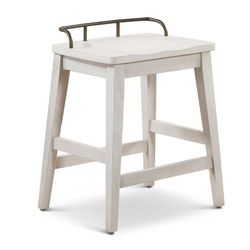 Backless Rustic Counter Height Stool
