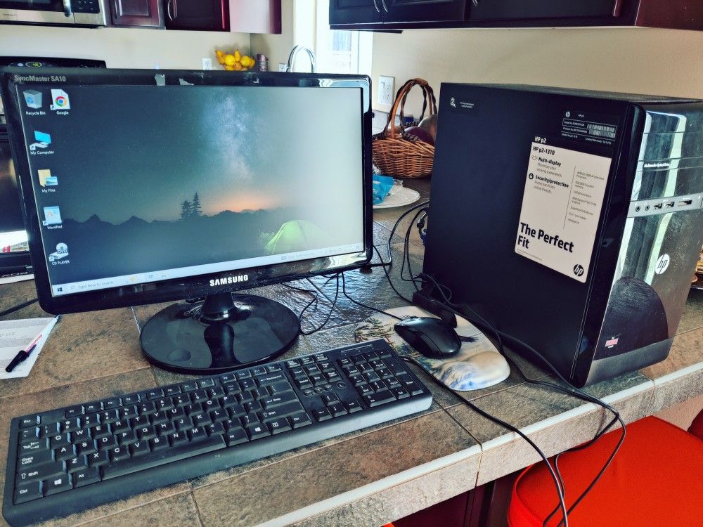 HP Desktop PC Computer Set