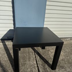 Black side table
