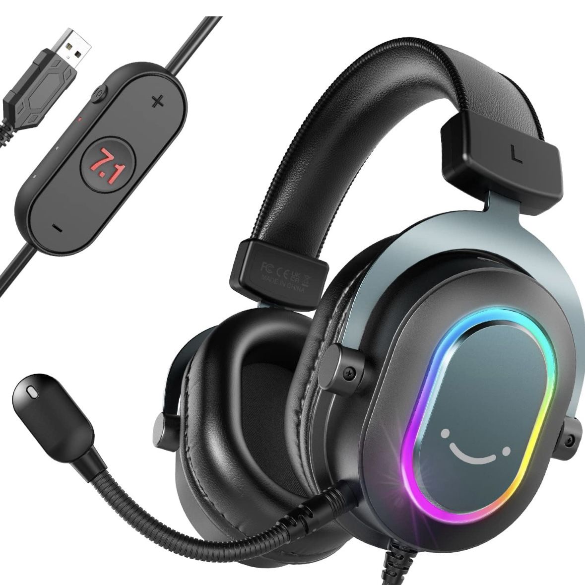 FIFINE Gaming Headset for PC-Wired Headphones with Microphone, Headset, AmpliGame H6