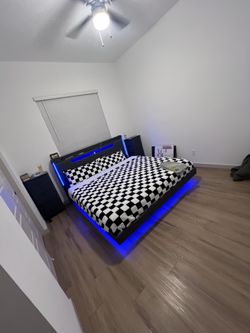 Bed frame and mattress , king