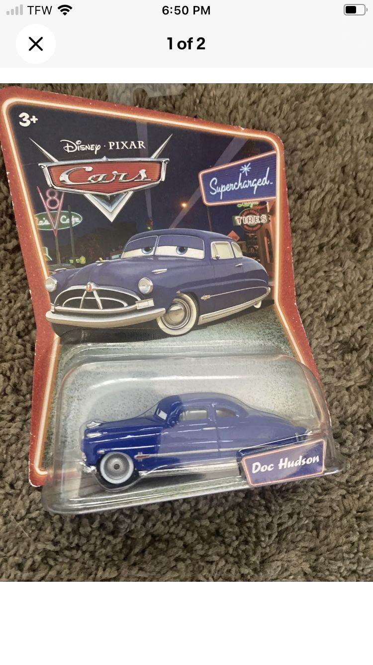 Disney Doc Hudson 2006 supercharged diecast Sealed