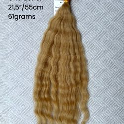 High quality 100% human Slavic hair. Hair extensions. 21,5” 61grams.