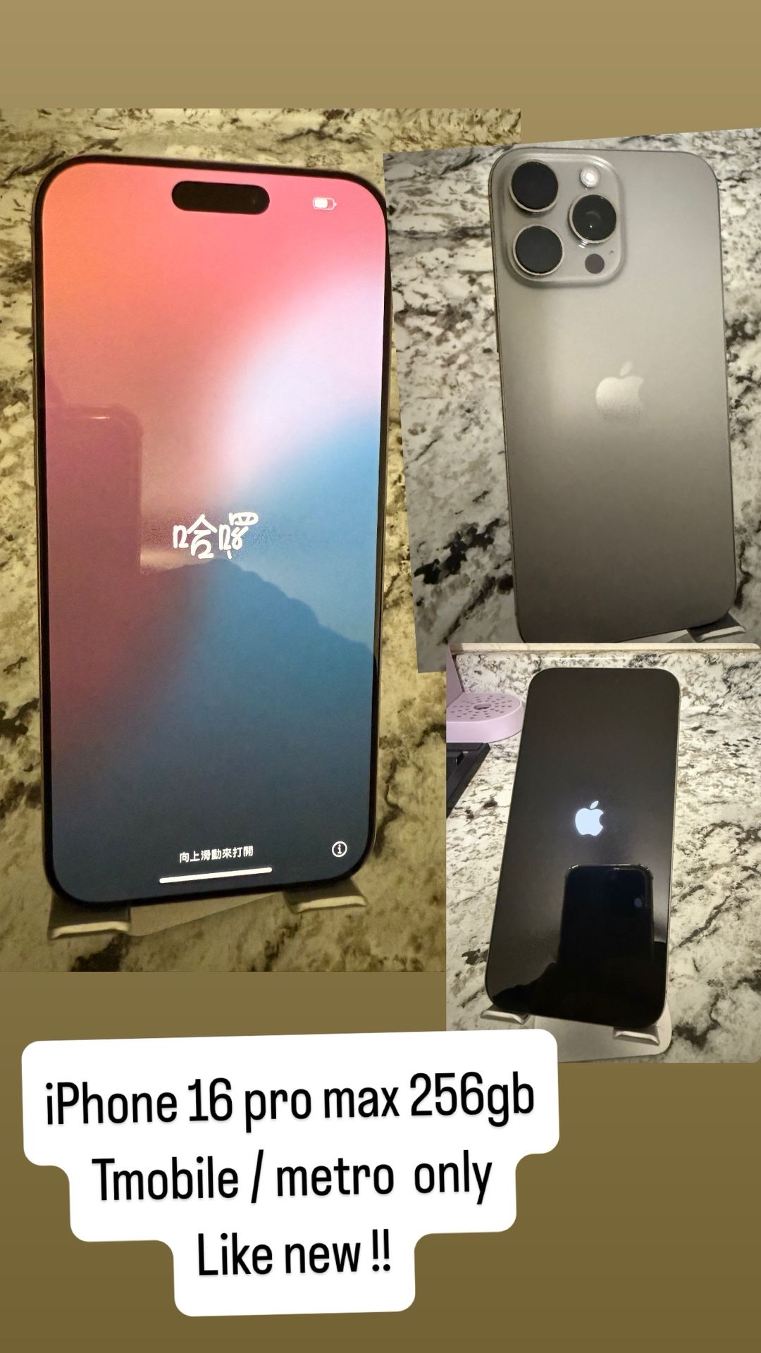 iPhone 16 Pro Max 256gb Tmobile 