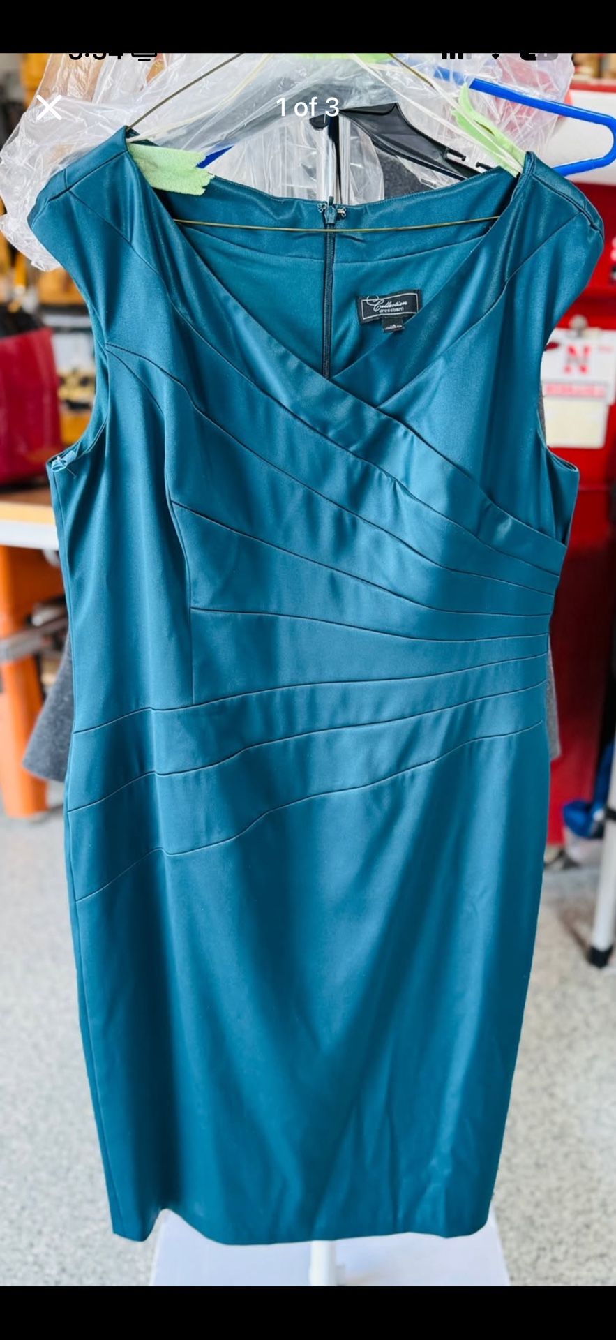 Evening Turquoise Dress
