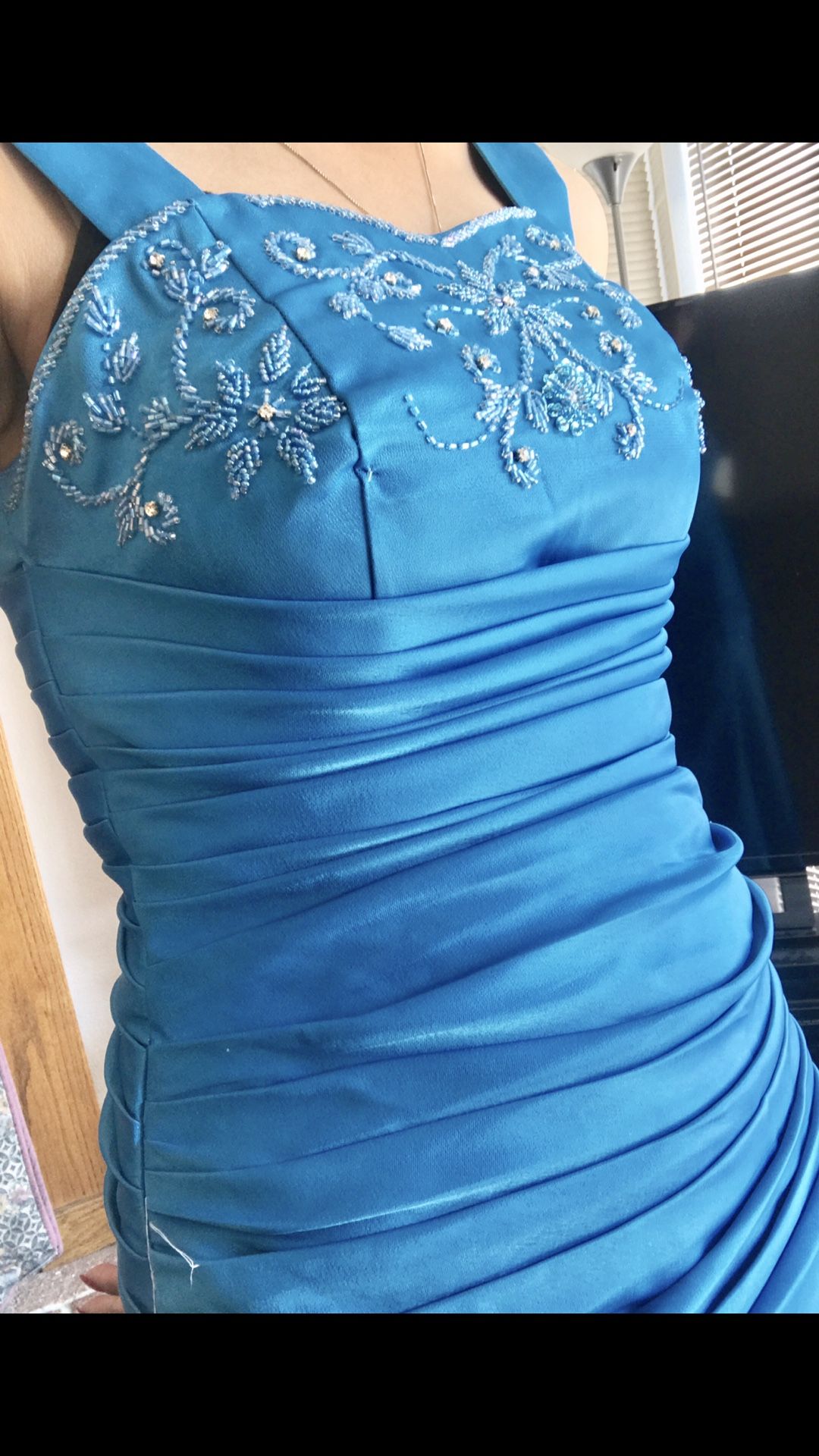 Blue Evening Gown/Dress can also be costume gown