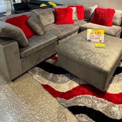 COMFY NEW LIMA SECTIONAL SOFA AND OTTOMAN SET ON SALE ONLY $999. IN STOCK SAME DAY DELIVERY 🚚 EASY FINANCING 