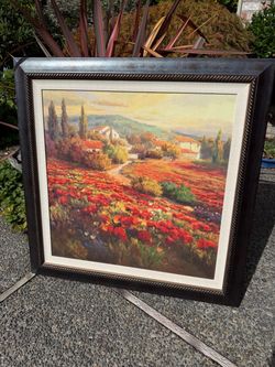 Large Italian painting  reproduction 45x45