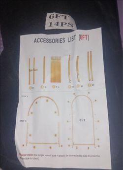 6ft golden decor arch