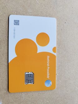 Brand new never used at&t sim card