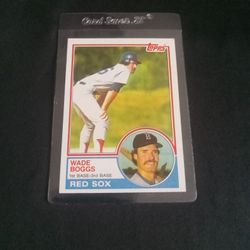 Vintage Old 1983 Wade Boggs Rookie Baseball Card Topps #498