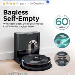Shark Matrix Plus 2in1 Robot Vacuum & Mop with Sonic Mopping, Matrix Clean, HEPA Bagless Self Empty - RV2610WA: AI Ultra, Pet Hair, Multi-Surface  Pic