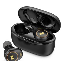 Monster Wireless Earbuds, Achieve 300 AirLinks Bluetooth Headphones Touch Control with Charging Case, Bluetooth Earbuds, Black