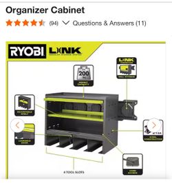 Shop RYOBI LINK Steel Lockable Tool Organizer Cabinet