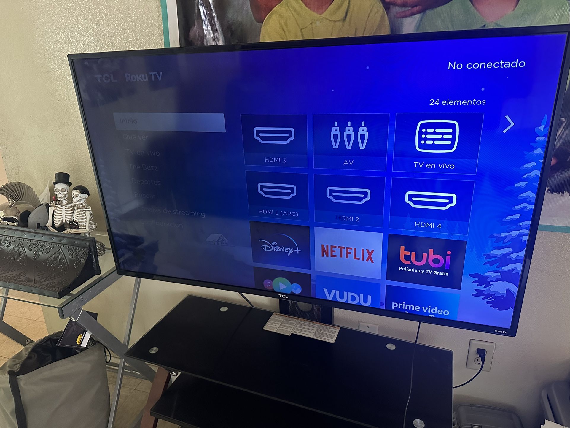 50 Inches S-Mart TV TLC with Stand 