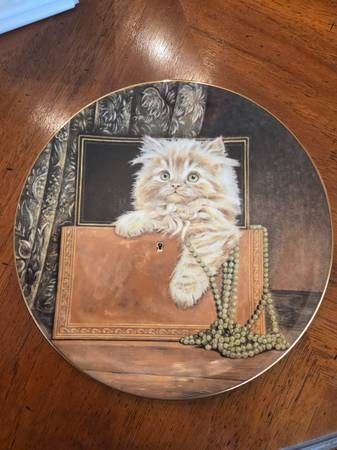 Purrfect Treasure Kitten Classics By Royal Worcester Collector Plate