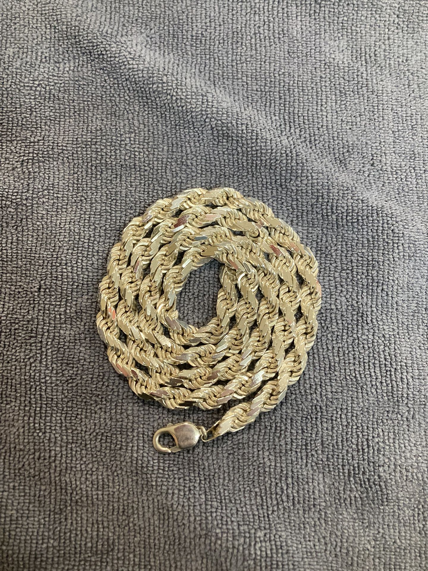 Huge Sterling Silver Rope Chain 