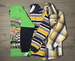 NWT Set Of 3 Boys Long Sleeve Shirts Size 5/6