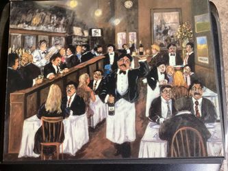 Sommelier Restaurant Prints, Guy Buffet - set of 4 prints