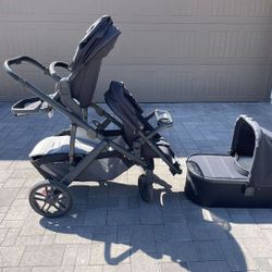 UPPAbaby Vista V2 Stroller, with Bassinet, 2 Rumbler Seats