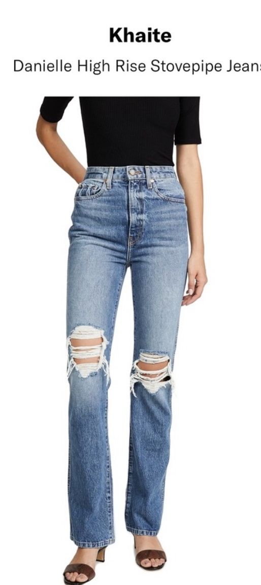 KHAITE The Danielle Portland High Rise Jeans MSRP $420