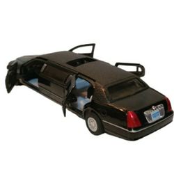 Lincoln Town Car Stretch Limousine 7" Diecast Toy Car 1:38