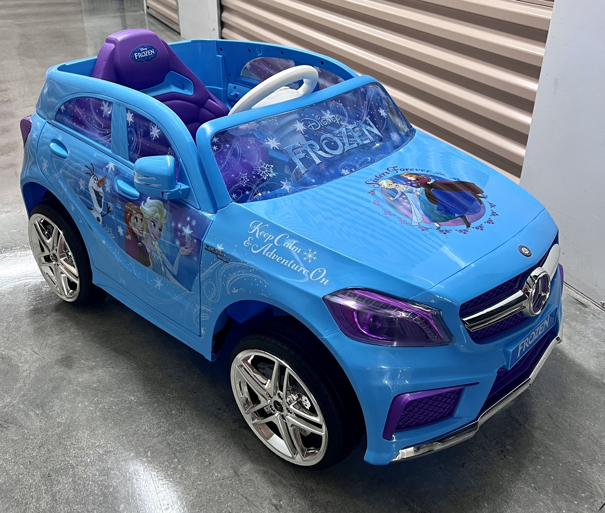 Frozen Mercedes GLS 12V Battery-Powered Ride-On Car, PICK UP ONLY.