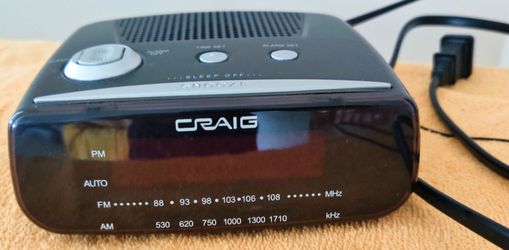Craig AM/FM Alarm Clock Radio