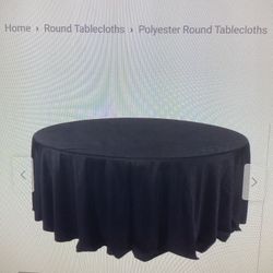 New 132” Round Tablecloth