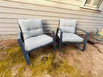 Pair of Outdoor Waterproof Rocking Chairs
