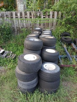 Free Golf Cart Tires And Rims. Please Read Full Description Below.