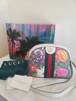 Authentic Gucci Ophidia Dome Flora Sling Bag- NEW(COMPLETE INCLUSION)