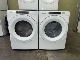 WHIRLPOOL XL CAPACITY ELECTRIC WASHER AND DRYER