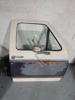 Vintage Truck Door with Mirror and Window