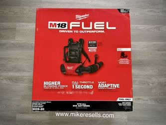 Milwaukee M18 FUEL 155 MPH 650 CFM Dual Battery Backpack Blower (3009-20)