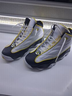 Air Jordan 13 Retro White Yellow Black Sneakers