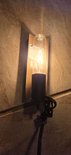 Used 1996 Brown single Curio Cabinet, hutch, desk light, half shade