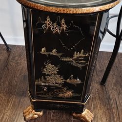 Authentic Chinese Accent Table Hand Painted 