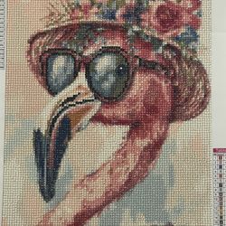 Diamond Painting, Flamingo, Painting,artwork, Pink, Sunglasses 