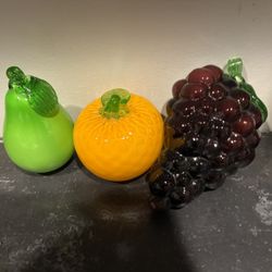 Glass Fruit Buy All 3 For $10