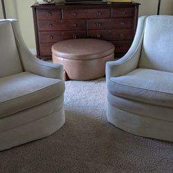 2 Jessica Charles Swivel Chairs