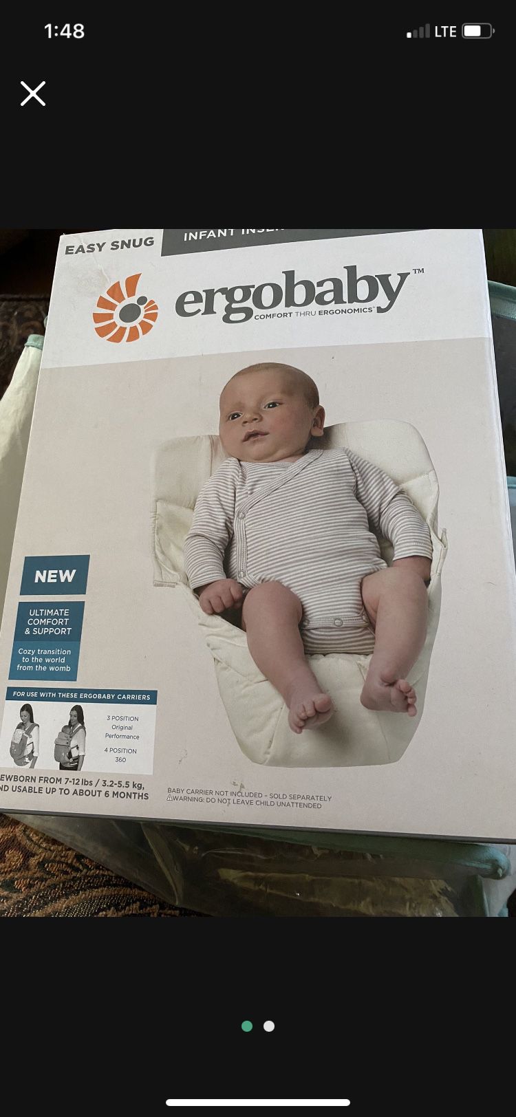 Baby Carrier Insert For Ergo Baby Carrier