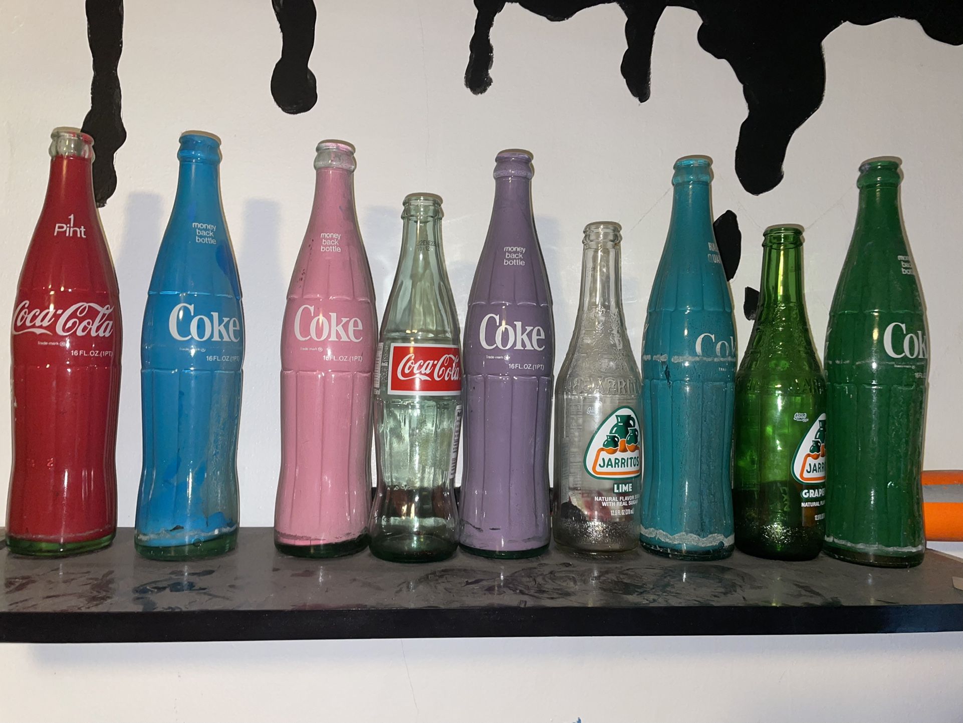 Vintage Painted Coc-a-cola Bottles