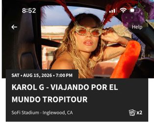 Karol G tickets 8/15/26