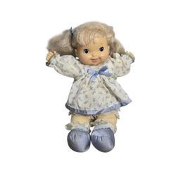 Vintage Eugene Doll Talking Doll 14” Says Song Titles & Plays Music 1987 Works 