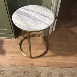 Marble Top End Table